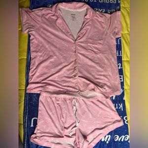 Pink and white Hurley sleepwear (set)
